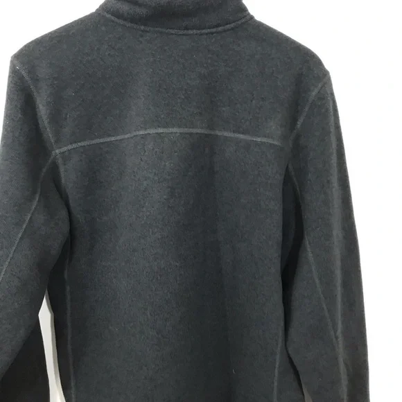 The North Face Better Sweater Fleece Men Medium Heathered Charcoal Gray 1/2 Zip. - Picture 7 of 11